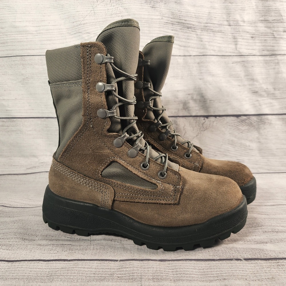Belleville FAFTW Men's Size 5 RF Gore-Tex Military Flight Boots Sage Brown USA